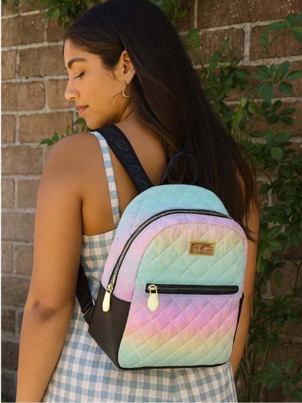 Luv Betsy Pastel Quilted Mini Backpack